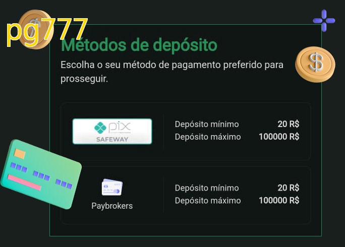 O cassino pg777bet oferece uma grande variedade de métodos de pagamento