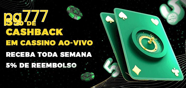 Promoções do cassino ao Vivo pg777